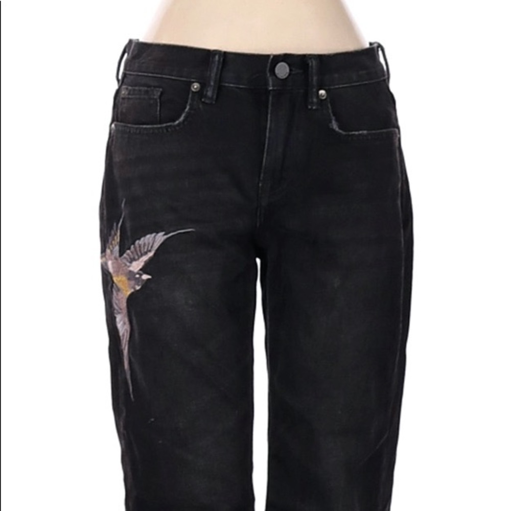 allsaints birds denim boyfriend style size 27